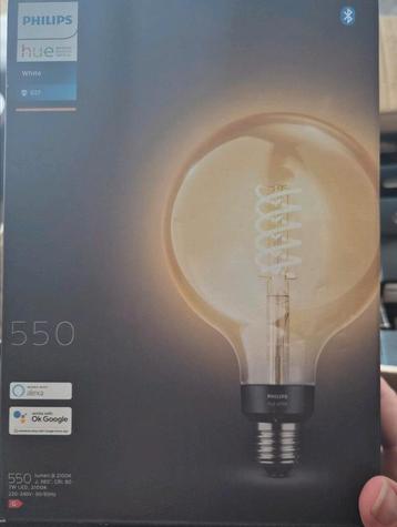 PHILIPS HUE Bluetooth Filament globe warmwit licht G125/e27 beschikbaar voor biedingen