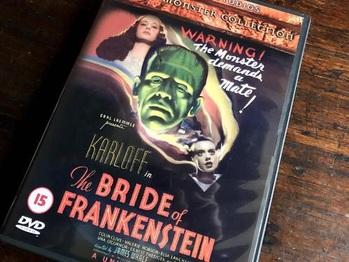 THE BRIDE OF FRANKENSTEIN (Boris Karloff) - UK Import DVD, Cd's en Dvd's, Dvd's | Horror, Gebruikt, Monsters, Vanaf 16 jaar, Ophalen of Verzenden