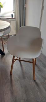 Normann Copenhagen Form armchair stoel eiken 4x, Ophalen, Gebruikt, Wit, Design