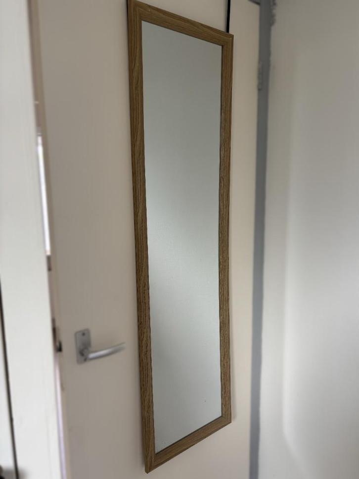 Deurspiegel, Huis en Inrichting, Woonaccessoires | Spiegels, Zo goed als nieuw, Minder dan 50 cm, 100 tot 150 cm, Rechthoekig
