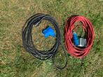 230 V complete Caravan / Tent / Camper Aansluit Kabels, Ophalen of Verzenden, Zo goed als nieuw