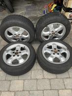 Velgen Saab 93 - 16 inch met oude winterbanden 5x110, Ophalen, Gebruikt, 16 inch, Banden en Velgen