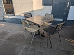 Teras tafel, Tuin en Terras, Tuintafels, Ophalen, Zo goed als nieuw, Vierkant, Metaal