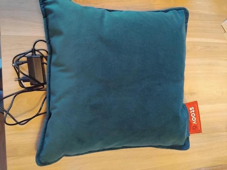 Stoov warmtekussen, Huis en Inrichting, Woonaccessoires | Kussens, Zo goed als nieuw, Groen, Vierkant, Ophalen of Verzenden