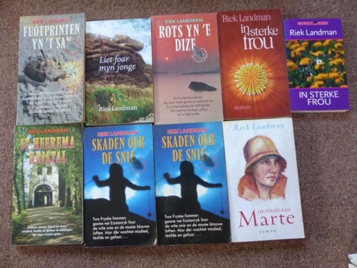 Fryske boeken Riek Landman gesigneerd, Boeken, Romans, Gelezen, Nederland, Ophalen of Verzenden