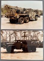 2x Foto 10x15cm - Militaire truck (1987)., Verzenden