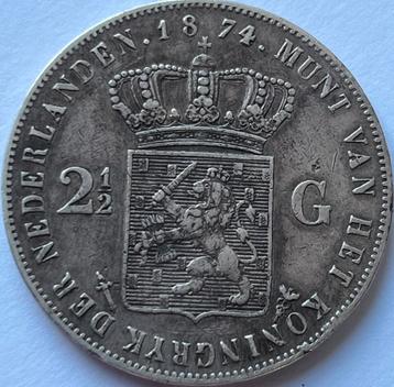 Zilveren rijksdaalder 1874 beschikbaar voor biedingen