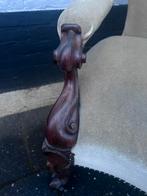 antieke mahonie gestoffeerde fauteuil, Ophalen of Verzenden