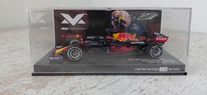 Te koop - RB16 Monaco winner Max Verstappen, Verzamelen, Automerken, Motoren en Formule 1, Nieuw, Formule 1, Ophalen of Verzenden