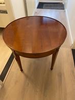 Bijzettafel Kersen rond, Huis en Inrichting, Tafels | Bijzettafels, 45 tot 60 cm, Rond, Zo goed als nieuw, Kersen