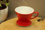 Melitta koffiefilter van porselein rood, Ophalen of Verzenden, Zo goed als nieuw