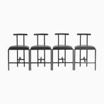 4 stuks Rodney Kinsman voor brieffeplast tokyo stoelen, Huis en Inrichting, Stoelen, Verzenden, Gebruikt, Zwart, Metaal
