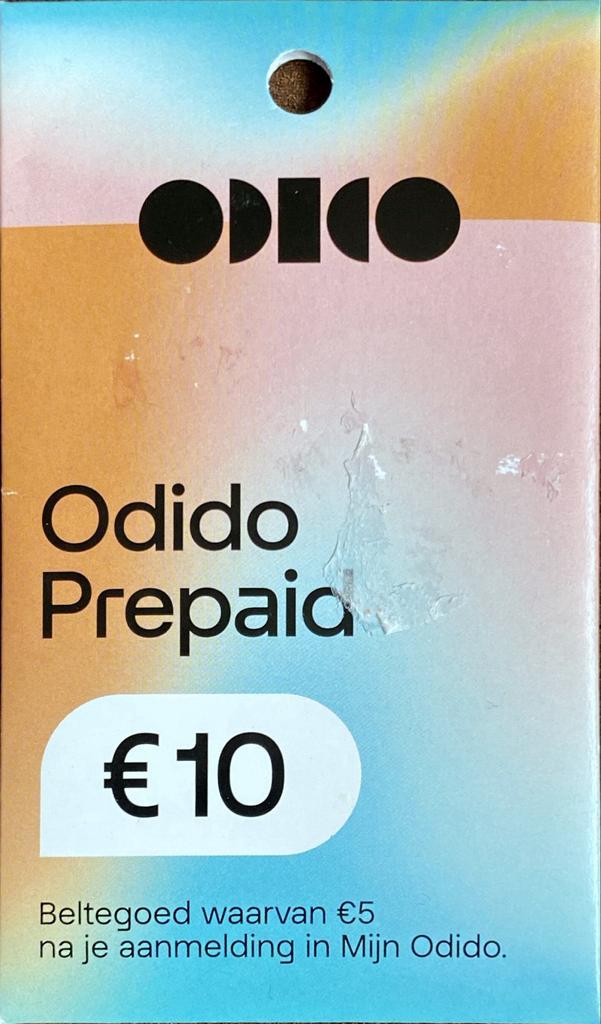 Odido Prepaid €10 + 1GB Data Cadeau, Telecommunicatie, Prepaidkaarten en Simkaarten, Nieuw, Prepaidkaart, T-Mobile, Ophalen of Verzenden