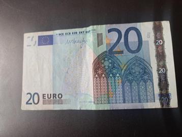 2002 Nederland 20 euro oude serie Draghi printcode R017 beschikbaar voor biedingen