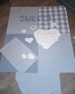 Junior bed dekbedovertrek grijs/wit, Ophalen of Verzenden, Zo goed als nieuw