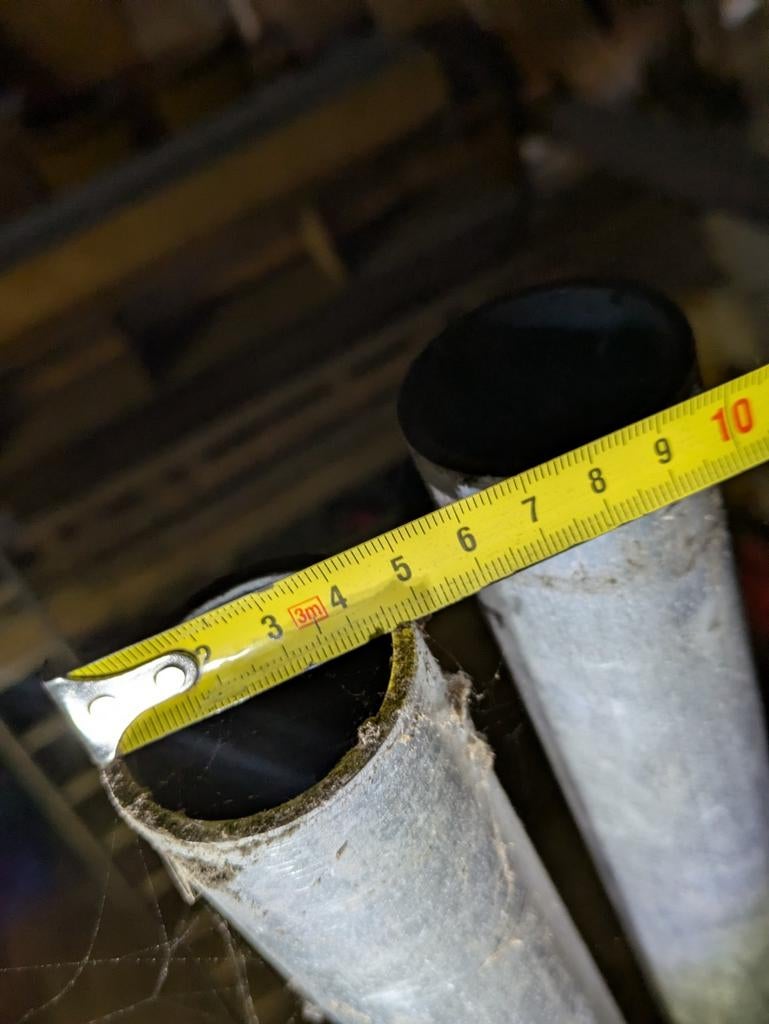 2 stuks 5 meter lange aluminium buizen, Ophalen of Verzenden