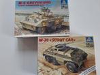 M-8 Greyhound en M-20 Scout Car, Hobby en Vrije tijd, Modelbouw | Auto's en Voertuigen, Italeri, 1:32 tot 1:50, Overige typen