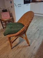 Rieten stoel, Huis en Inrichting, Stoelen, Ophalen, Gebruikt, Bruin, Riet of Rotan
