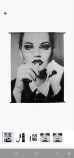 Zwart-wit wanddecoratie - Vrouw met sluier, Huis en Inrichting, Woonaccessoires | Wanddecoraties, Ophalen of Verzenden, Zo goed als nieuw