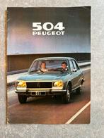 Te koop auto folder Peugeot 504, Ophalen of Verzenden, Gebruikt, Auto's