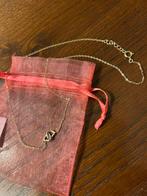 Gold plated ketting 2 hartjes, Ophalen of Verzenden, Zo goed als nieuw, Goud, Overige materialen
