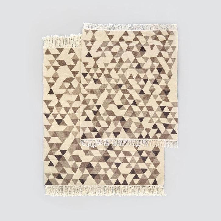 Vloerkleed tapijt wol organic Fair Fabrics, Huis en Inrichting, Stoffering | Tapijten en Kleden, Nieuw, 100 tot 150 cm, 200 cm of meer