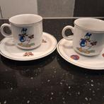 Donald Duck en Katrien 2x set, Verzamelen, Ophalen, Porselein, Kop en/of schotel