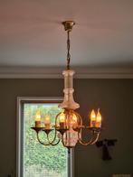 Messing Kroonluchter met Belletjesglas, Ophalen