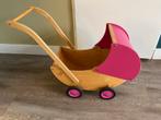 Poppenwagen Hout-Roze, Ophalen, Gebruikt, Rij- of Hobbelspeelgoed