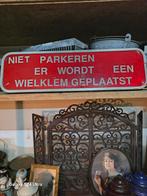 Verkeersbord zie tekst, Ophalen