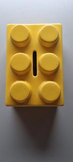 LEGO Steen Spaarpot - Geel, Verzamelen, Spaarpotten, Ophalen of Verzenden, Gebruikt