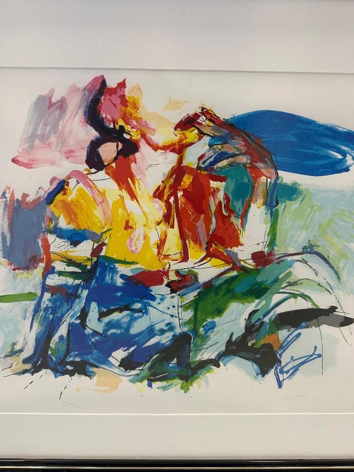 Lou Thissen Zittende vrouw, Antiek en Kunst, Kunst | Litho's en Zeefdrukken, Ophalen