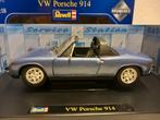 Porsche 914 Vw Targa dak blauw Revell metal 1:18 KRD, Ophalen of Verzenden, Zo goed als nieuw, Auto, Revell