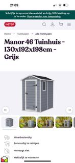 Keter huisje/schuurtje, Tuin en Terras, Tuinhuizen, Kunststof, Minder dan 200 cm, 1 raam, Ophalen