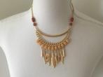 Fabulous camel steentjes ketting en oorbellen set, Overige materialen, Verstelbaar, Nieuw, Ophalen of Verzenden