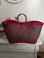 Vrolijke roze strandtas uit Spanje, Sieraden, Tassen en Uiterlijk, Ophalen of Verzenden, Zo goed als nieuw, Roze, Shopper