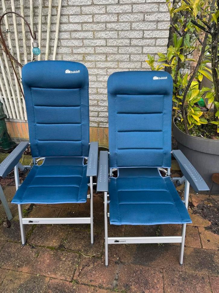 Dukdalf Campingstoel - Comfortabel en praktisch!, Caravans en Kamperen, Kampeermeubelen, Gebruikt, Campingstoel, Ophalen