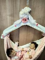 Aston Drake baby popjes 25 cm  hangmat geheel compleet, Verzenden, Babypop, Levensecht of Reborn