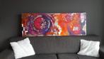 Mooi en kleurrijk schilderij 170x60 cm, Antiek en Kunst, Kunst | Schilderijen | Abstract, Ophalen of Verzenden