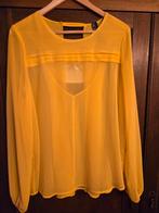 Gele blouse met lange mouwen van Saopaulo, Geel, Ophalen of Verzenden, Zo goed als nieuw, Maat 36 (S)