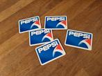 Vintage Pepsi viltjes cola- Set van 5 jaren 90?, Ophalen of Verzenden, Zo goed als nieuw, Meerdere stickers