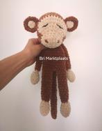 Gehaakte slaap knuffel, knuffeldoek, knuffeldoekje  aap, Hobby en Vrije tijd, Breien en Haken, Ophalen of Verzenden, Nieuw, Haken