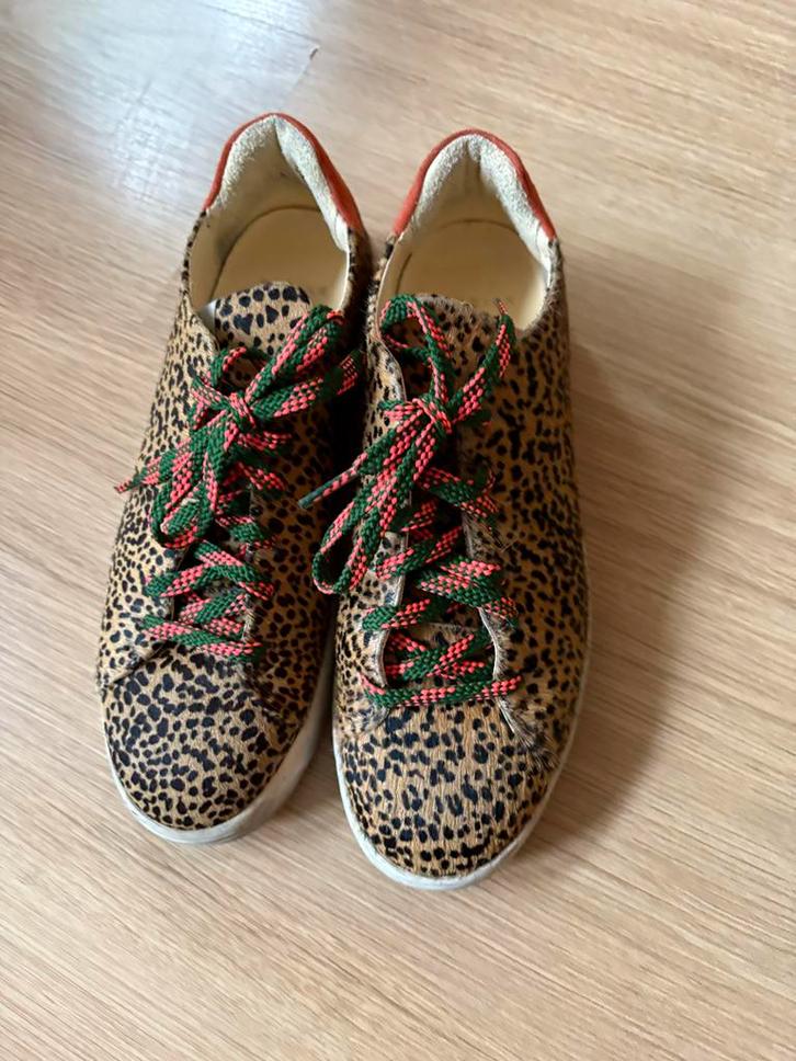 Nubikk Leopard Pony Sneakers Maat 40, Kleding | Dames, Schoenen, Zo goed als nieuw, Sneakers of Gympen, Bruin, Ophalen of Verzenden