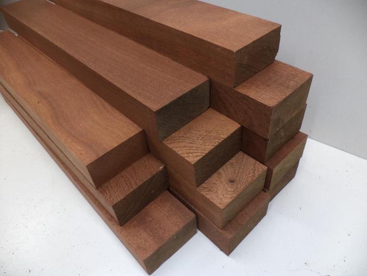 mahonie balkjes heften handvaten draaihout penblanks, Hobby en Vrije tijd, Overige Hobby en Vrije tijd, Nieuw, Ophalen of Verzenden