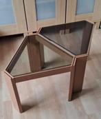 Porada Arredi - 2 Driehoek Bijzettafels - Vintage - Jaren 70, 45 tot 60 cm, Minder dan 55 cm, Gebruikt, Ophalen of Verzenden