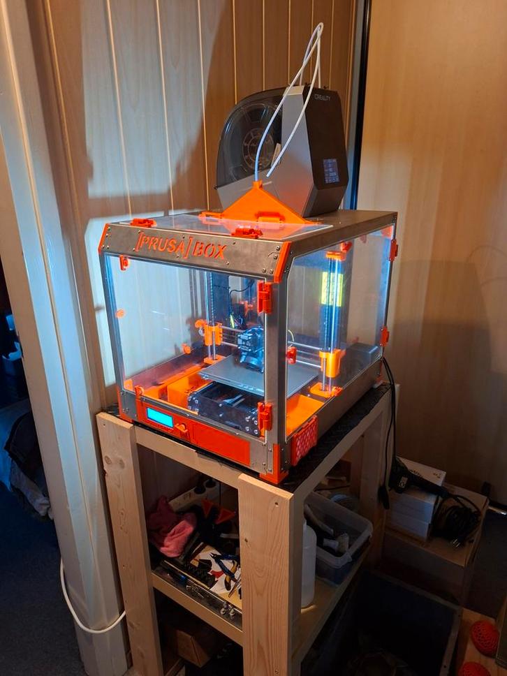 Prusa Mk3s met E3D Volcano Hotend en veel extra's, Computers en Software, 3D Printers, Gebruikt, Ophalen