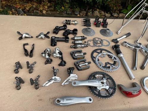 Diverse (retro) fietsonderdelen, veel van Shimano, Fietsen en Brommers, Fietsonderdelen, Zo goed als nieuw, Algemeen, Ophalen