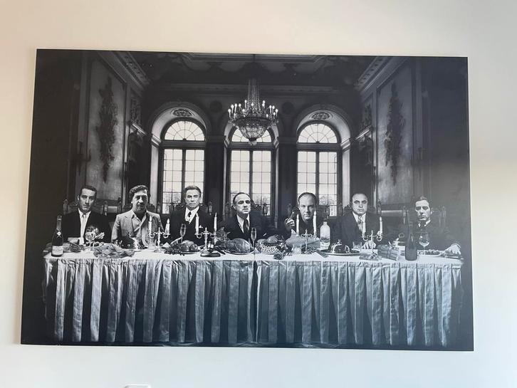 Schilderij Gangsters, Huis en Inrichting, Woonaccessoires | Overige, Zo goed als nieuw, Ophalen