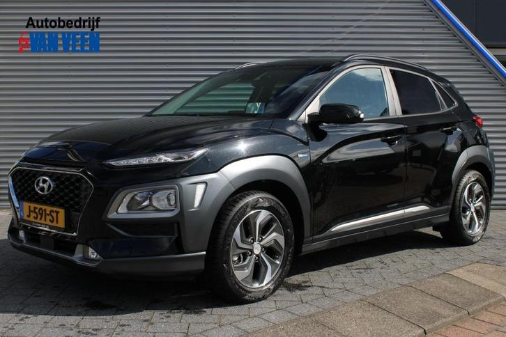 Hyundai Kona 1.6 GDI HEV Fashion | Trekhaak | HUD | Navi | C, Auto's, Hyundai, Bedrijf, Kona, ABS, Achteruitrijcamera, Adaptive Cruise Control