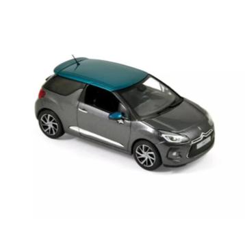 Citroen DS3 2015 grijs / groen schaal 1/43 NOREV ref: 155297 beschikbaar voor biedingen
